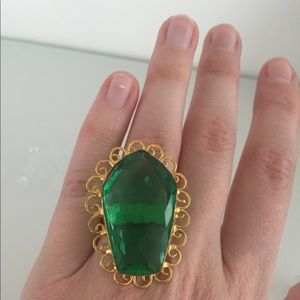 NWOT adjustable jewel tone ring